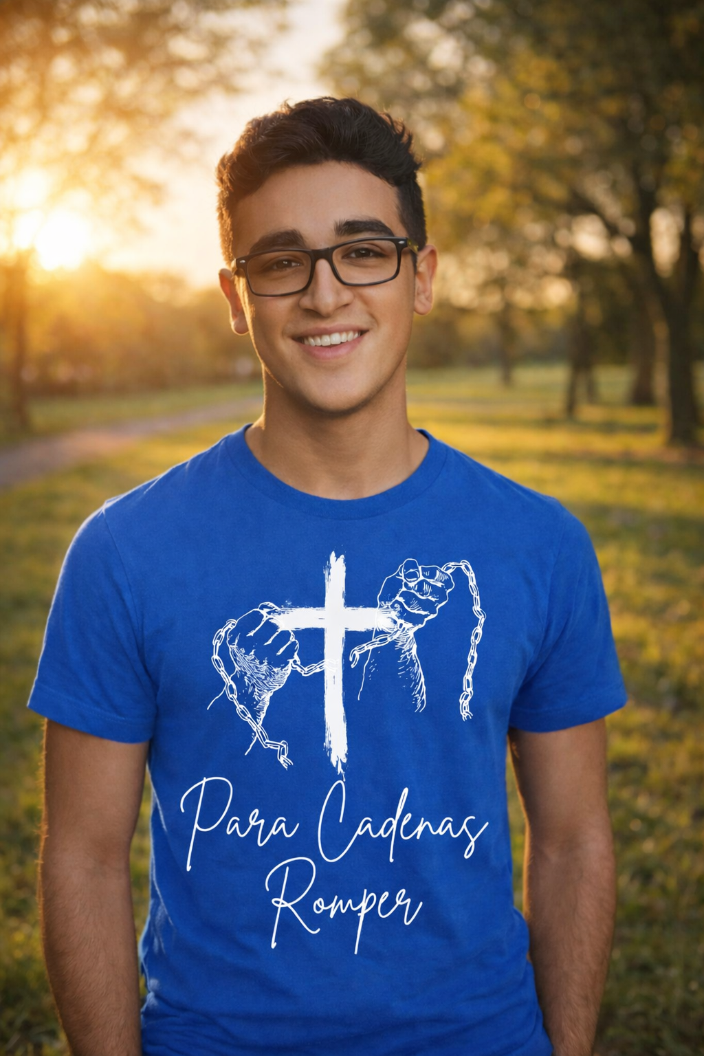 Para Cadenas Romper Tee - Blue