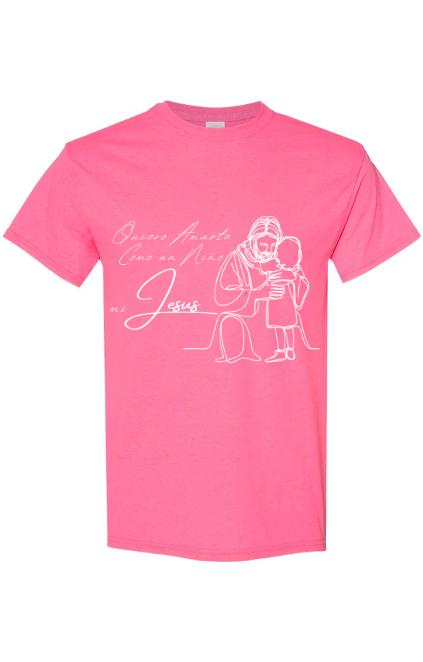 Quiero Amarte Como un Niño Tee - Pink