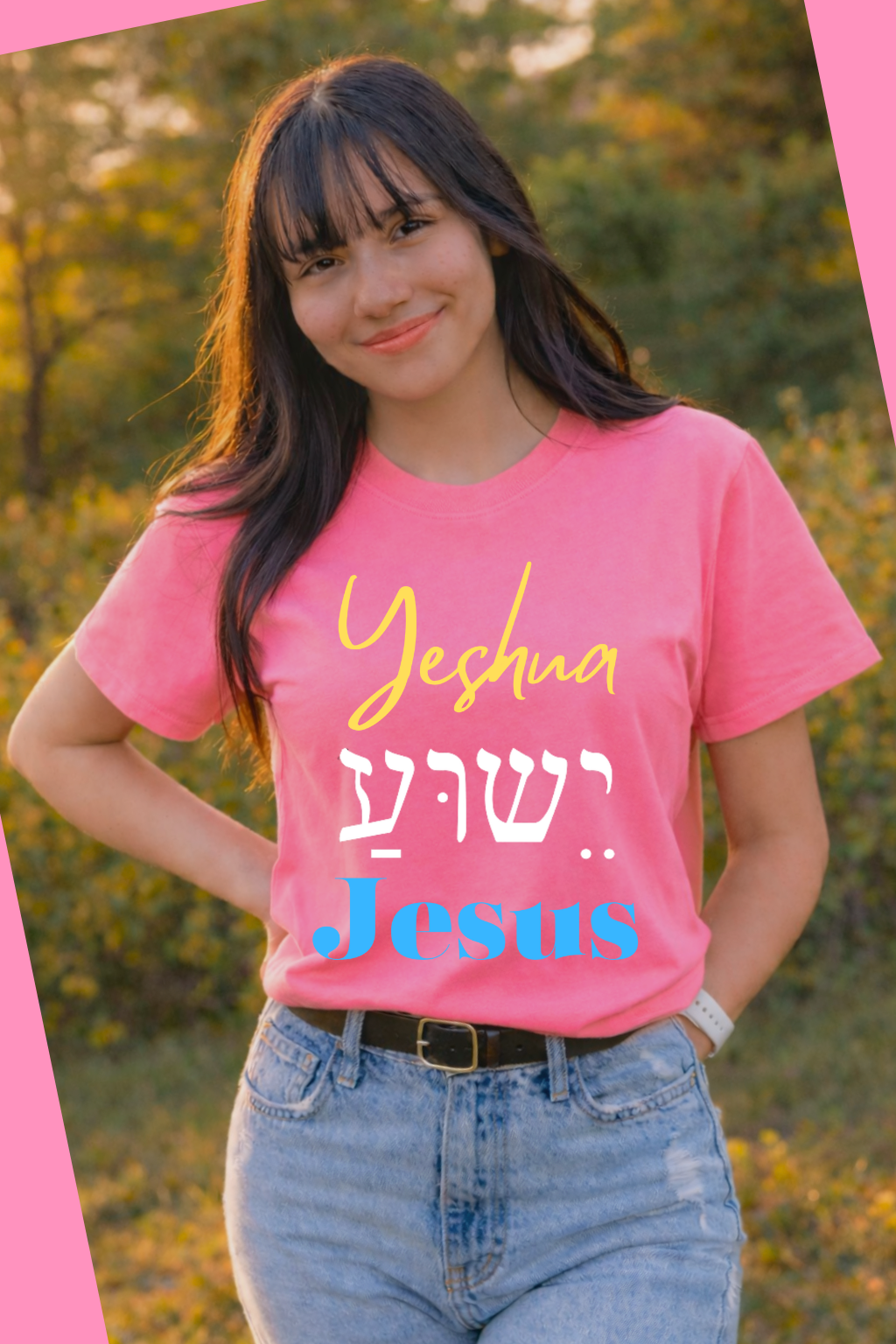 Yeshua 3 Names - Pink